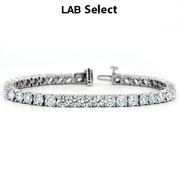 10ct Lab Grown Diamond Four Prong Bracelet