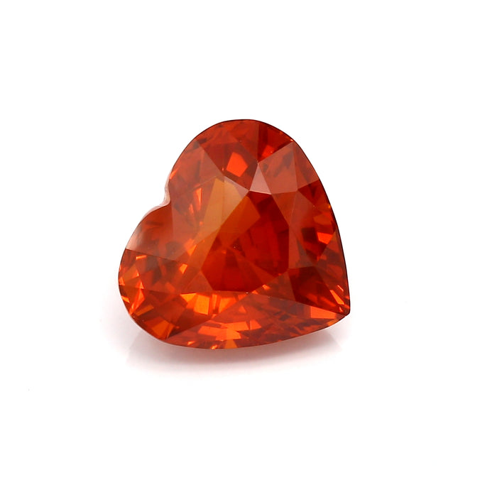 7.01 VI1 Heart-shaped Orange Fancy sapphire