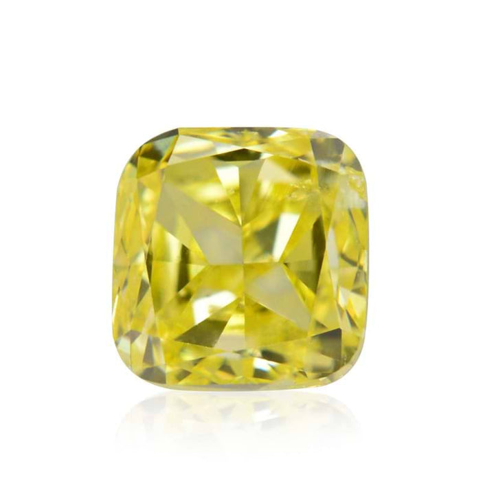 0.39 Yellow I1 Fancy Color Cushion Diamond
