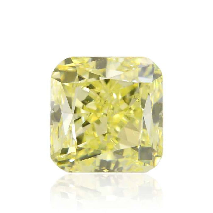 0.47 Yellow SI1 Fancy Color Cushion Diamond