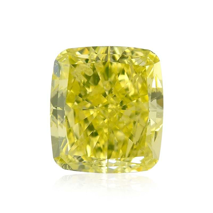1.01 Yellow SI1 Fancy Color Cushion Diamond