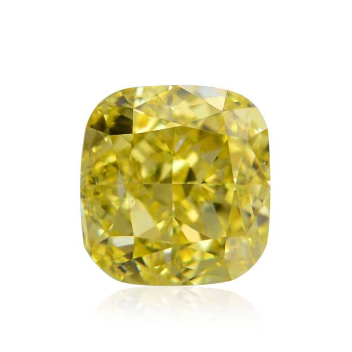 0.50 Yellow VVS2 Fancy Color Cushion Diamond