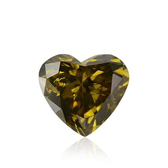 0.55 Yellow SI1 Fancy Color Heart Diamond