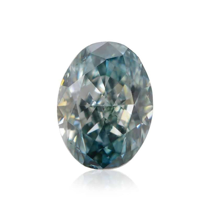 0.15 Green SI1 Fancy Color Oval Diamond