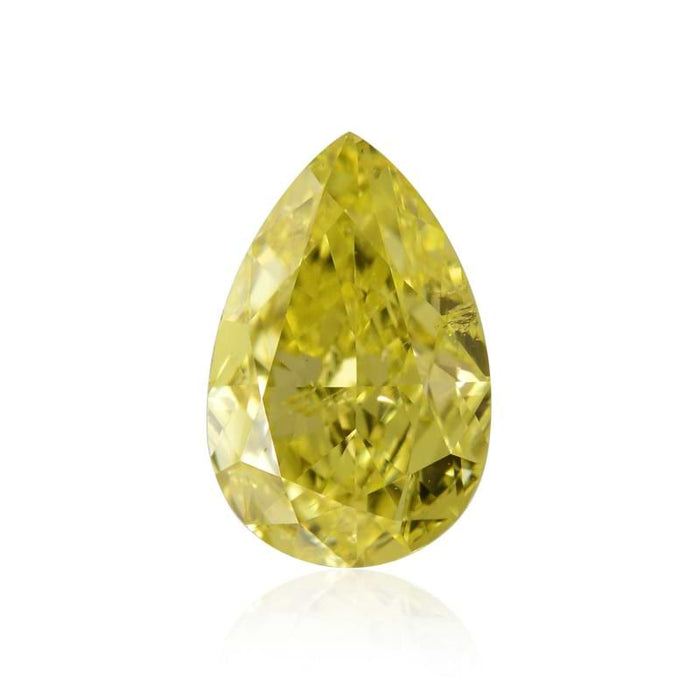 0.50 Yellow SI2 Fancy Color Pear Diamond
