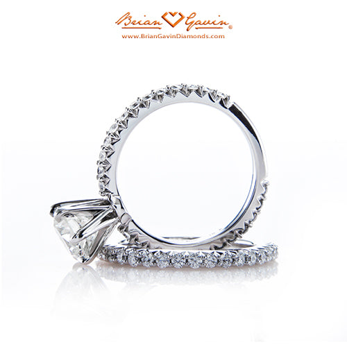 Six Prong Fishtail Pave