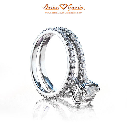 Split 4 Prong Fishtail Pave