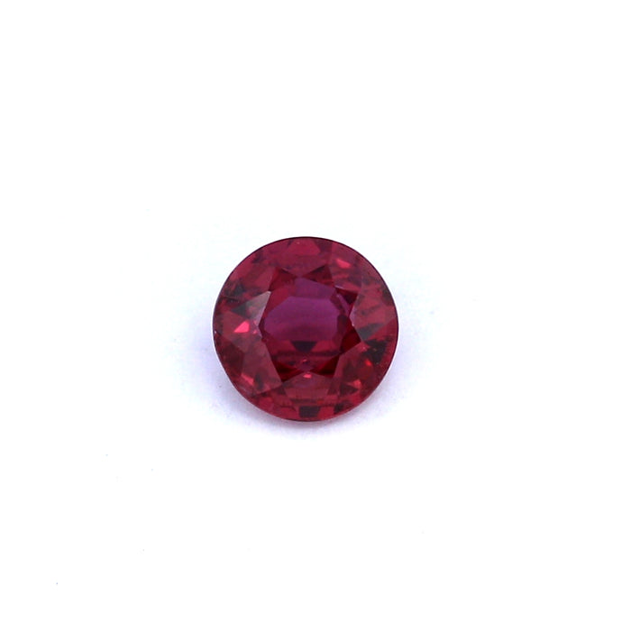 0.93 ct Round Purplish red Ruby