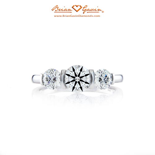 Three Stone Half Bezel