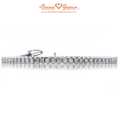 Half Diamond Bezel Paper Clip Bracelet – Lindsey Leigh Jewelry