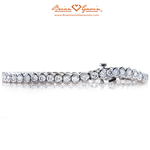 Half Bezel Tennis Bracelet