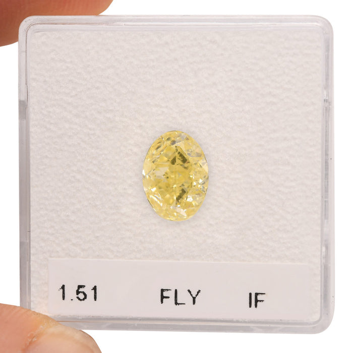 1.51 Yellow IF Fancy Color Oval