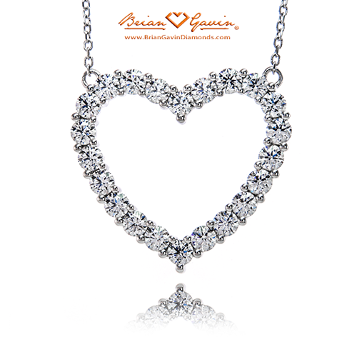 Modern Open Heart Pendant