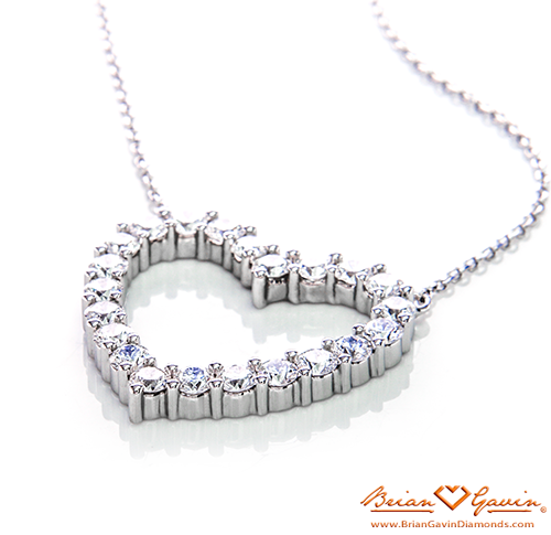 Modern Open Heart Pendant