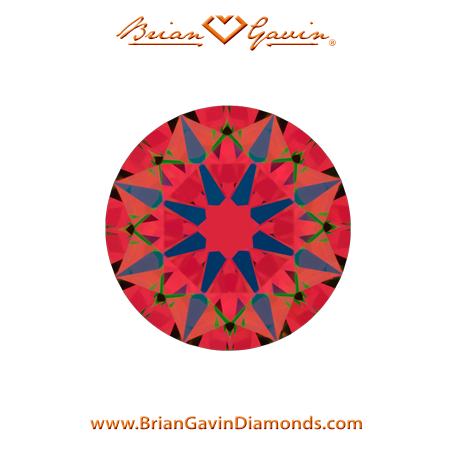 1.456 J VVS2 Brian Gavin Hearts & Arrows Round