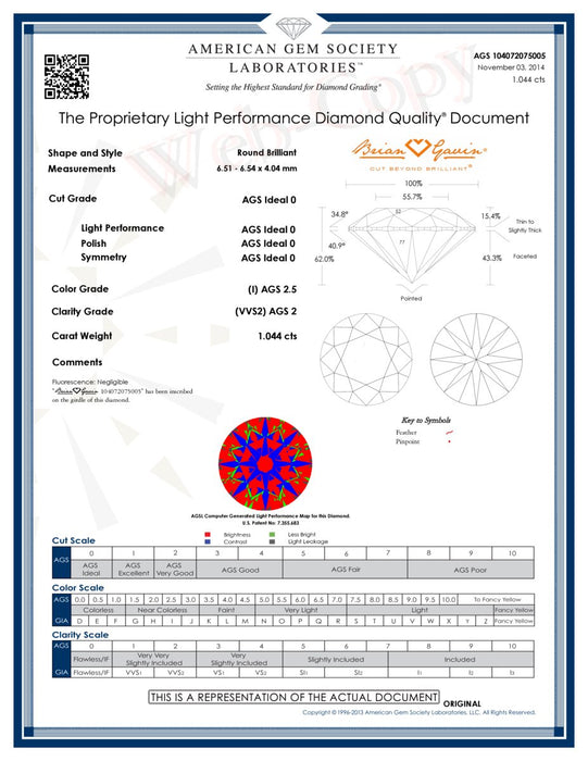 1.040 I VVS2 Signature Round