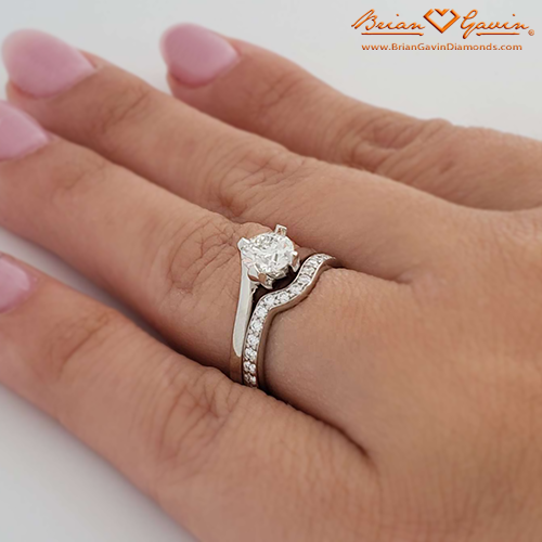 Twist Matching Diamond Band