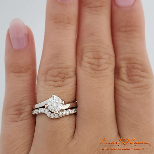 Twist Matching Diamond Band